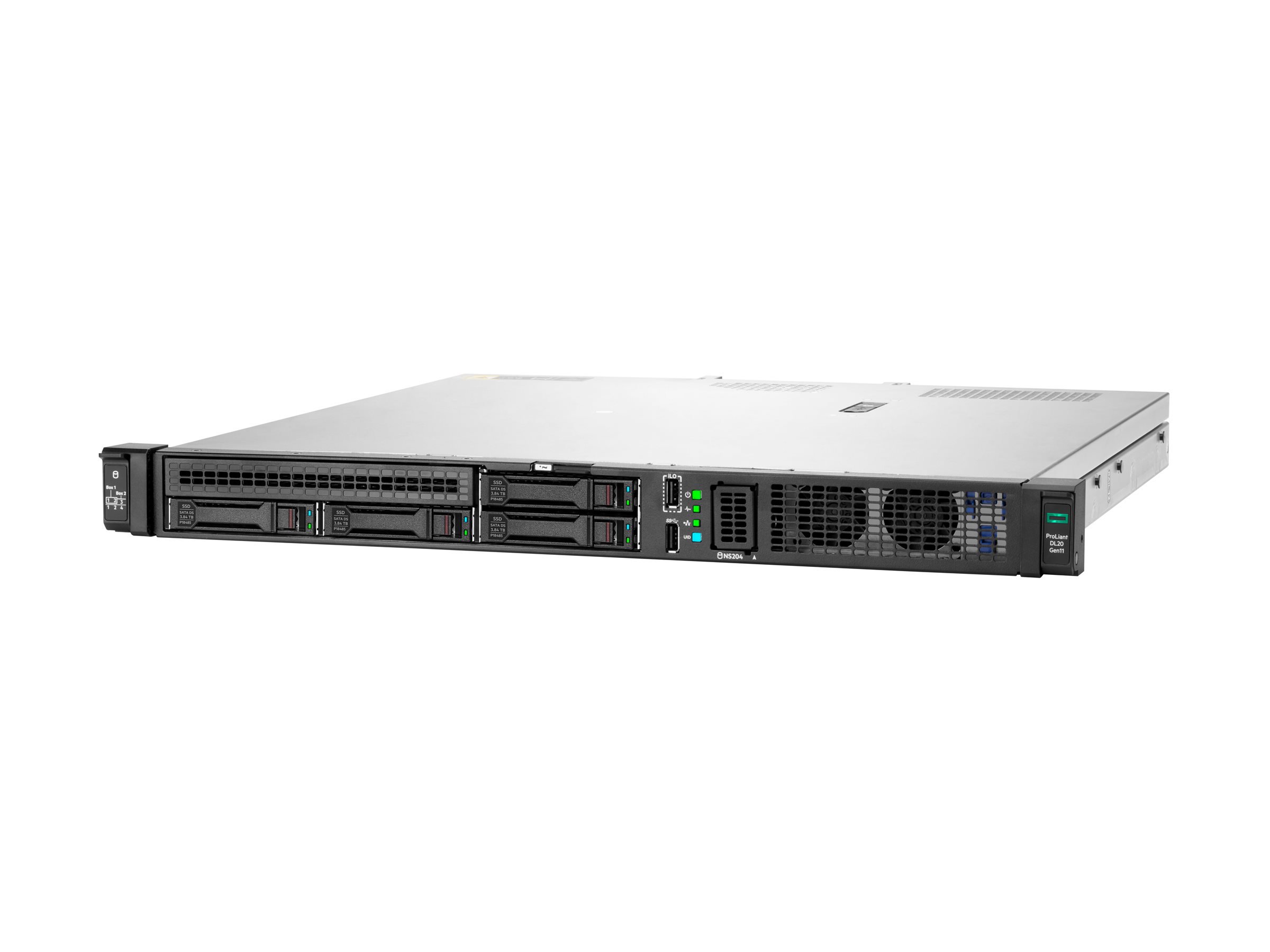 HPE ProLiant DL20 Gen11 - Server - Rack-Montage - 1U - 1-Weg - 1 x Xeon E-2436 / 2.9 GHz - RAM 32 GB - SATA - Hot-Swap 6.4 cm (2.5")