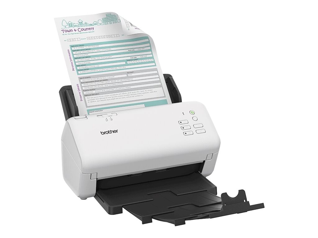 Brother ADS-4300N - Dokumentenscanner - Dual CIS - Duplex - A4 - 600 dpi x 600 dpi - bis zu 40 Seiten/Min. (einfarbig) Brother ADS-4300N - Dokumentenscanner - Dual CIS - Duplex - A4 - 600 dpi x 600 dpi - bis zu 40 Seiten/Min. (einfarbig)
