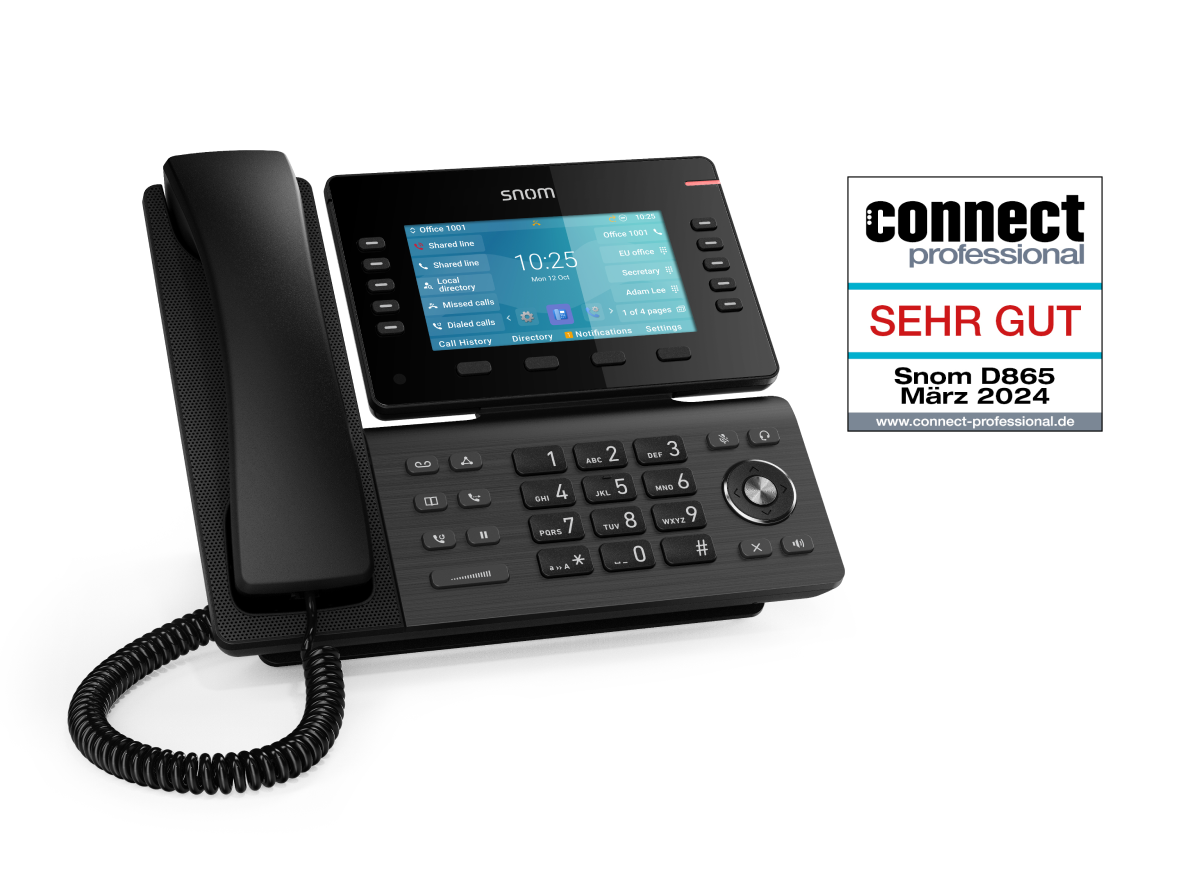 Snom D865 - VoIP-Telefon - mit Bluetooth-Schnittstelle