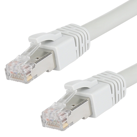 Cat.8.1 Patchkabel LAN Kabel RJ45 grau
