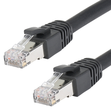 Cat.8.1 Patchkabel LAN Kabel RJ45 schwarz