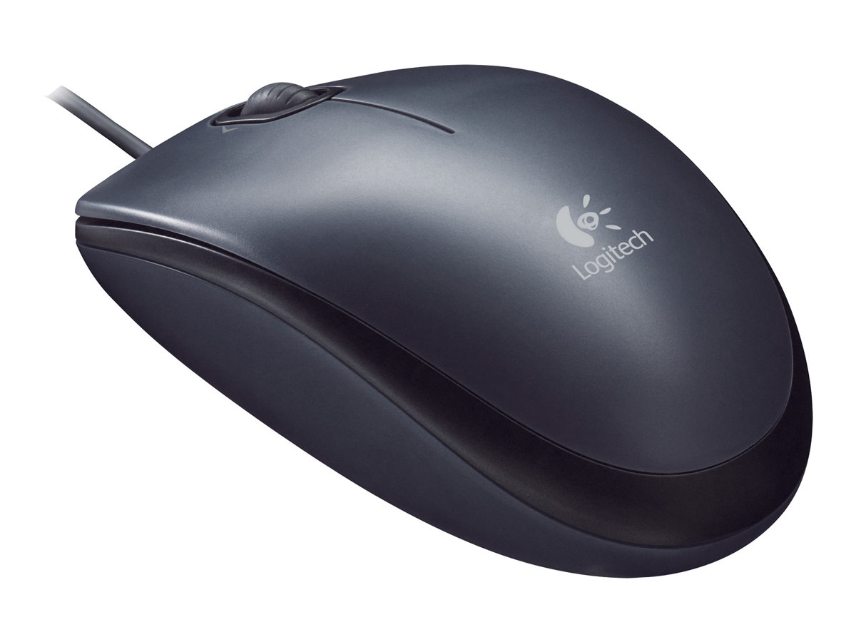 Logitech LGT-M90 - Beidhändig - Optisch - USB Typ-A - 1000 DPI - Grau